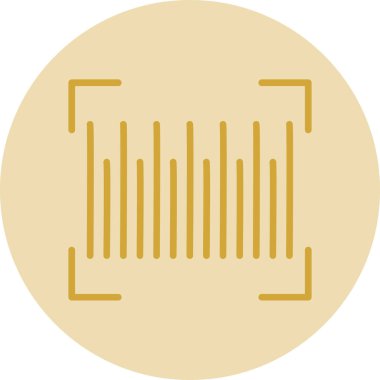 Barkod simgesinin vektör illüstrasyonu 