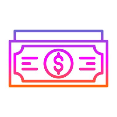 Web ve mobil uygulama tasarımınız için para simgesi, dolar logosu konsepti 