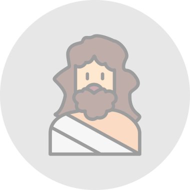 İsa 'nın stili ile dövme çıkartması