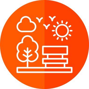 Hava durumu simgesi, vektör illüstrasyonu