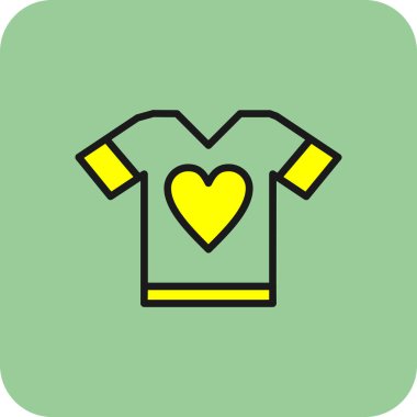 t-shirt simgesi, vektör illüstrasyonu basit tasarım