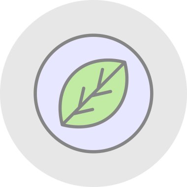 bitkisel düz vektör simgesi