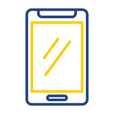 Akıllı telefon simgesinin vektör illüstrasyonu 