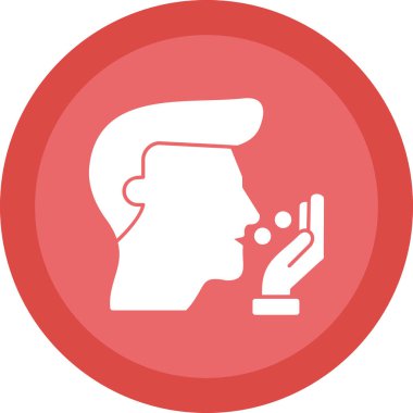 Sigara içiyorum. Web simgesi basit illüstrasyon