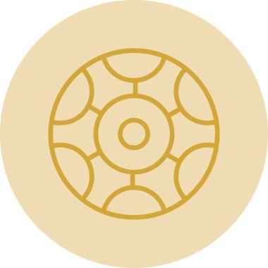 futbol topu düz simgesi, vektör illüstrasyonu