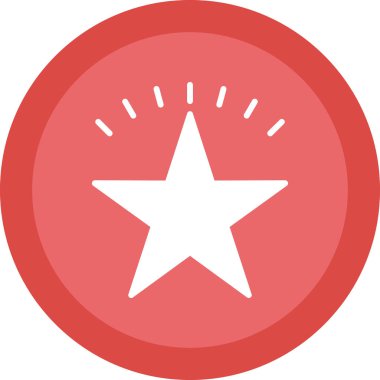 simple flat star icon illustration design