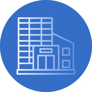 Basit Alışveriş Merkezi simgesi, vektör illüstrasyonu