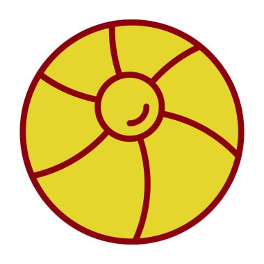 Çizgi film fan simgesinin vektör illüstrasyonu