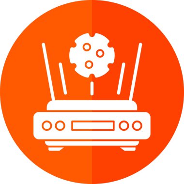 Anten. Web simgesi basit illüstrasyon