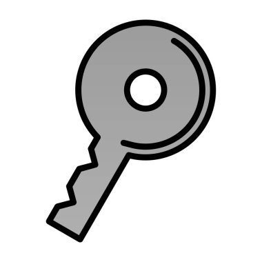 anahtar simgesi, vektör illüstrasyonu basit tasarım