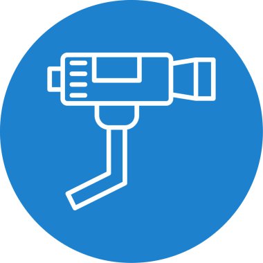 CCTV kamera simgesi, vektör illüstrasyonu