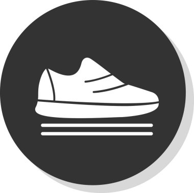 spor ayakkabısı ikon vektör illüstrasyonu 