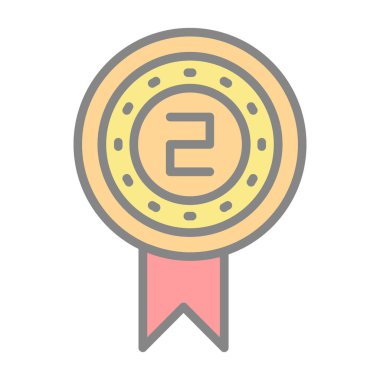 ödül vektör simgesi modern basit düz illüstrasyon