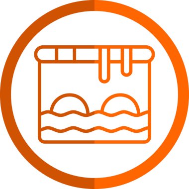 vektör çizimi, dalışın basit simgesi