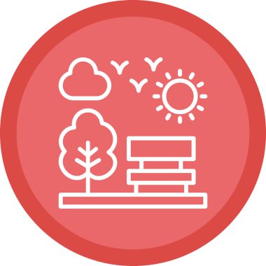 Bulut simgesi vektör illüstrasyonu