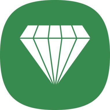 Gemstone web simgesi basit illüstrasyon