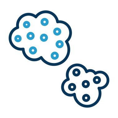 Bulut simgesi vektör illüstrasyonu