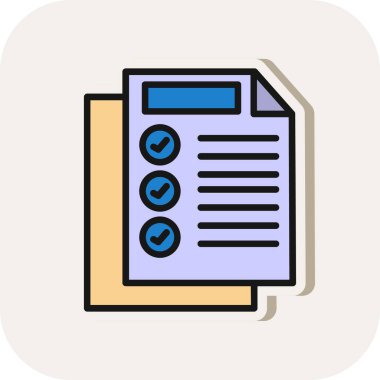 Dosya simgesi. Düz tasarım.