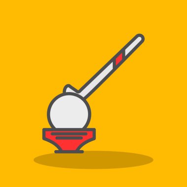 Putter vektör simgesi, tasarım illüstrasyonu