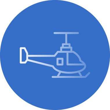 Helikopter. Web simgesi basit illüstrasyon