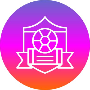 Futbol. Web simgesi basit illüstrasyon