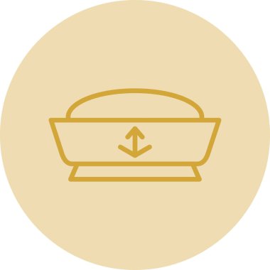 Sailor hat. web icon simple illustration