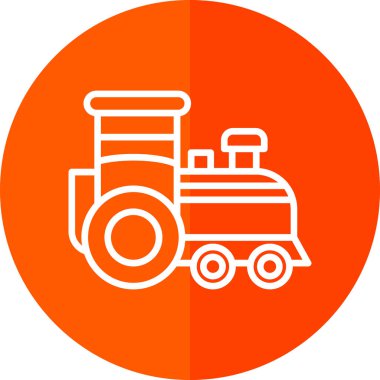 tren simgesi vektör illüstrasyonu