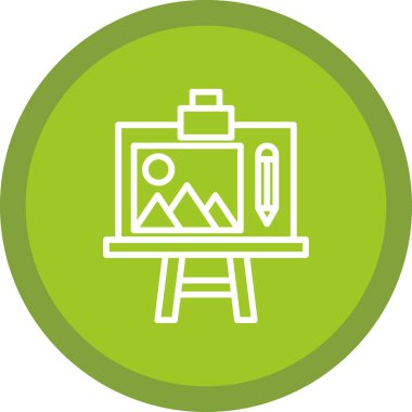 Resim yapmak. Web simgesi basit illüstrasyon