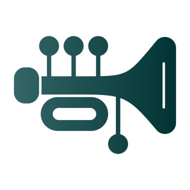 Tuba vektörü basit simgesi