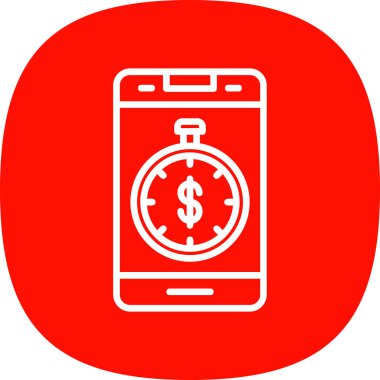 vektör çizim tasarım cep telefonu simgesinin