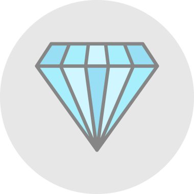 Gemstone web simgesi basit illüstrasyon