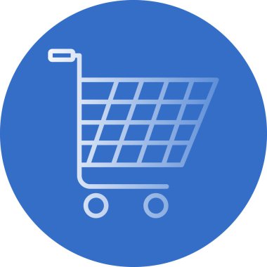 Alışveriş arabası ikonu, illüstrasyon 