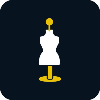 Manken düz vektör simgesi