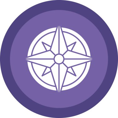 Rüzgar gülü simgesi. vektör çizim  