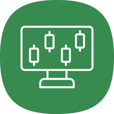 ekran simge vektör çizim 