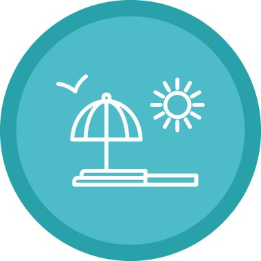 Güneş vektör simgesi modern basit tasarım illüstrasyonu