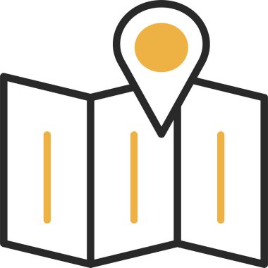 harita pin konumu simgesi düz biçimli