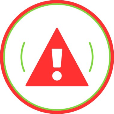 Uyarı işareti, vektör illüstrasyonu 