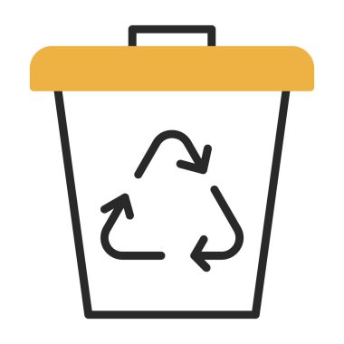 Çöp kovası vektör illüstrasyonuName