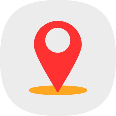 Harita işaretleyici simgesi, vektör illüstrasyonu 