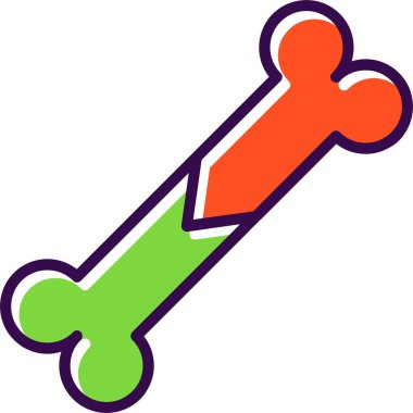 vektör kemik simgesi çizimi 