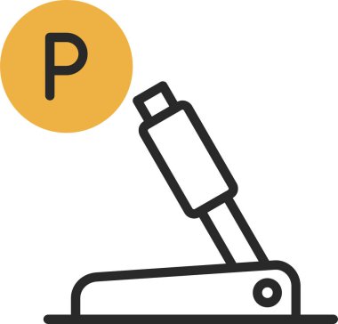 park simgesi vektör illüstrasyonu