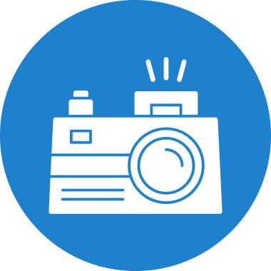 Kamera. Web simgesi basit illüstrasyon