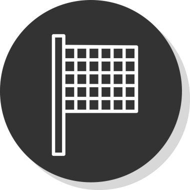 Tenis ağı vektör simgesi