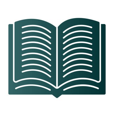 kitap simgesi, vektör illüstrasyonu basit tasarım