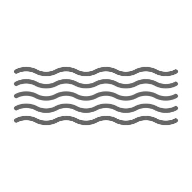 Dalga simgesi. düz dizayn. vektör grafiği