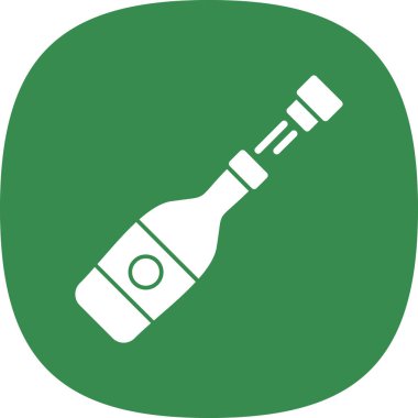 Bira cam ikonu vektör illüstrasyonu