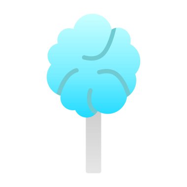 Pamuk helva ikonu, vektör illüstrasyonu 