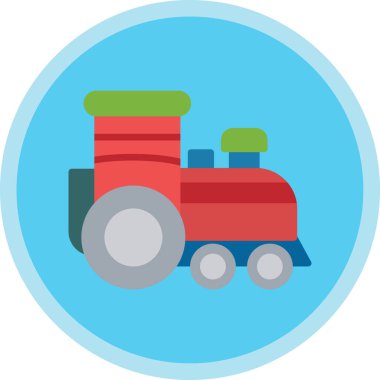 tren. Web simgesi basit illüstrasyon