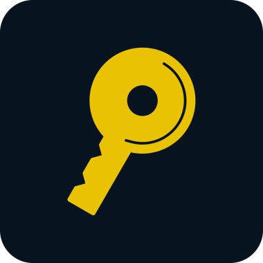 anahtar simgesi, vektör illüstrasyonu basit tasarım